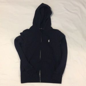 Navy Ralph Lauren Full Zip Hoodie